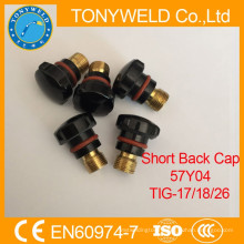 TIG welding torches spares parts short back cap 57Y04